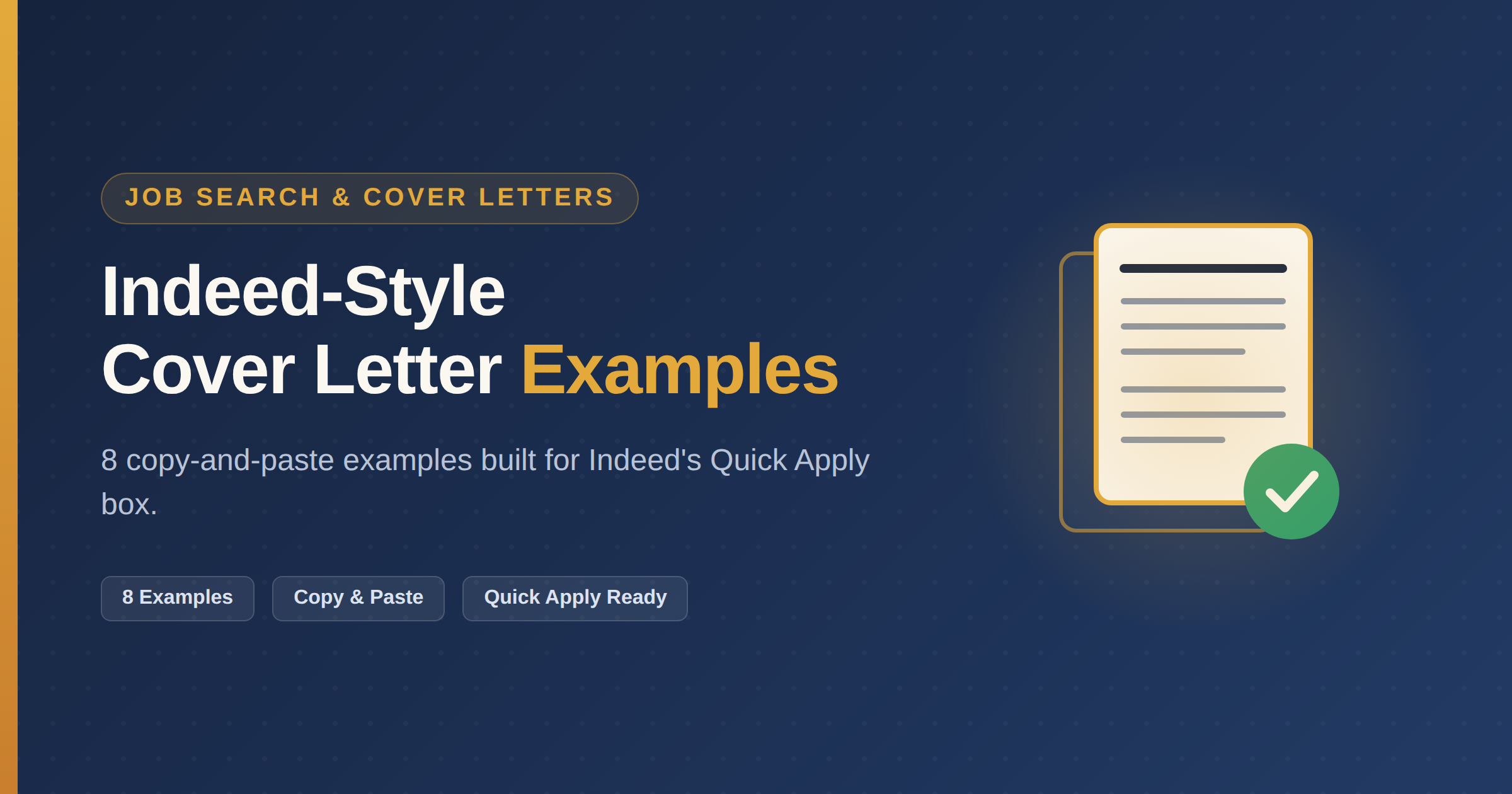 Indeed-Style Cover Letter Examples You Can Copy